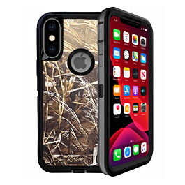 Heavy Duty Case for iPhone X / XS (CAMO BLACK) (Only Ground Shipping)