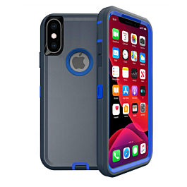 Heavy Duty Case for iPhone X / XS (DARK BLUE) (Only Ground Shipping)