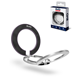 EVO PO2 Magnetic Phone Ring Compatible with Wireless Charging - PURPLE (Only Ground Shipping)