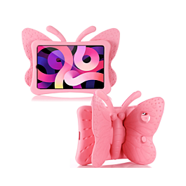 Butterfly Shockproof Kids Case - PINK for iPad Mini 6 / 7 (A17 Pro) (Only Ground Shipping)