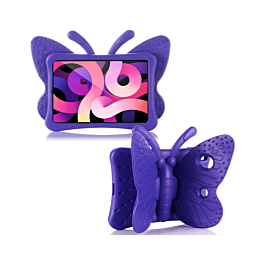 Butterfly Shockproof Kids Case - PURPLE for iPad Air 11 2024 / 10 2022 (10.9") / Air 4 / Air 5 / Pro 11 (All Models) (Only Ground Shipping)