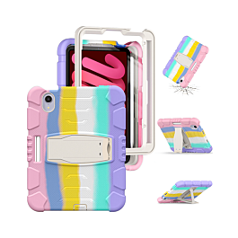Full Body Protection Case - RAINBOW for iPad Mini 6 / 7 (A17 Pro) (Only Ground Shipping)