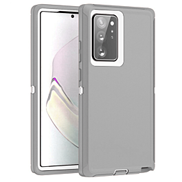 Heavy Duty Case for Galaxy Note 20 (GRAY & WHITE) (Only Ground Shipping)