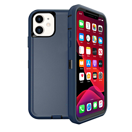Heavy Duty Case for iPhone 12 / 12 Pro (DARK BLUE & BLACK) (Only Ground Shipping)