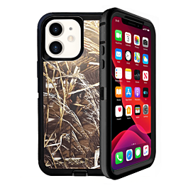 Heavy Duty Case for iPhone 12 / 12 Pro (CAMO BLACK) (Only Ground Shipping)