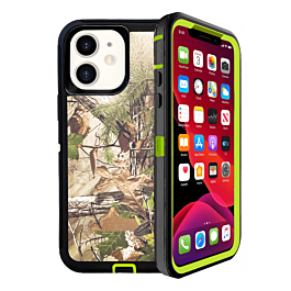 Heavy Duty Case for iPhone 12 / 12 Pro (CAMO GREEN) (Only Ground Shipping)