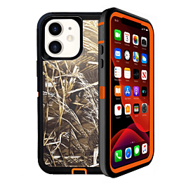 Heavy Duty Case for iPhone 12 / 12 Pro (CAMO ORANGE) (Only Ground Shipping)