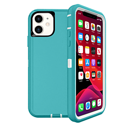 Heavy Duty Case for iPhone 12 / 12 Pro (LIGHT TEAL) (Only Ground Shipping)