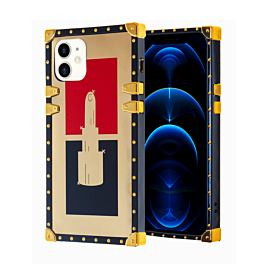 Shiny Lipstick Square Case - Style 2 for iPhone 12 / 12 Pro (Only Ground Shipping)
