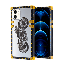 Square Case with Mirror Design - Style 1 for iPhone 12 / 12 Pro (Only Ground Shipping)