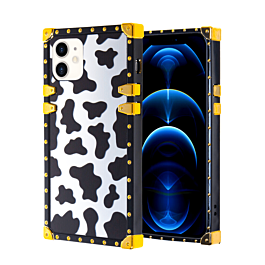 Square Case with Mirror Design - Style 6 for iPhone 12 / 12 Pro (Only Ground Shipping)