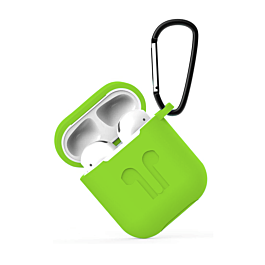 AirPods 1/2 case with Anti - Lost Strap - LIGHT GREEN (Only Ground Shipping)