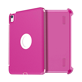 Heavy Duty Case with Clip - PINK WHITE for iPad Air 4 / Air 5 / Pro 11 (1st / 2nd / 3rd / 4th) (Only Ground Shipping)