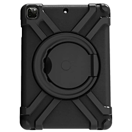 Shockproof Circle Stand Case - BLACK for iPad 5 (2017) / iPad 6 (2018) / Air 1 / 2 / Pro 9.7 (Only Ground Shipping)