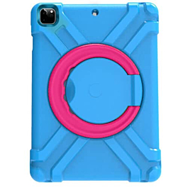Shockproof Circle Stand Case - BLUE for iPad 5 (2017) / iPad 6 (2018) / Air 1 / 2 / Pro 9.7 (Only Ground Shipping)