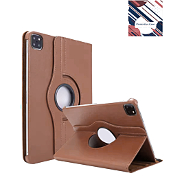 360 Degree Rotating Swivel Stand Case - BROWN for iPad Pro 11 (5th / 2024) (Only Ground Shipping)