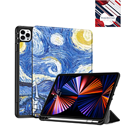 Old Style Notebook Design Case - Starry Night for iPad Air 13 2024 / Pro 12.9 (3rd / 4th / 5th / 6th) (Only Ground Shipping)