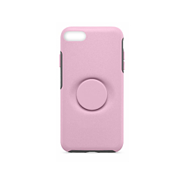 Dual Layer Heavy Duty Case with Pop Up Holder - PINK for iPhone 8P / 7P / 6SP / 6P (Only Ground Shipping)