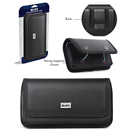 EVO 7.2" Horizontal Magnetic Nylon Cell Phone Belt Clip Pouch (Only Ground Shipping)