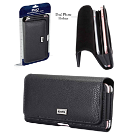 EVO 6.9" Horizontal Pouch with Belt Clip - BLACK (Only Ground Shipping)