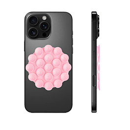 Silicone Suction Cup Phone Holder - LIGHT PINK (Only Ground Shipping)