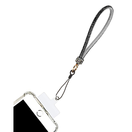Diamond Bracelet Phone Lanyard Wristbands - BLACK (Only Ground Shipping)