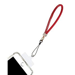Diamond Bracelet Phone Lanyard Wristbands - RED (Only Ground Shipping)