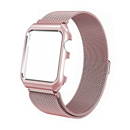 iWatch 41mm One Piece Milanese Stainless Steel Band - ROSE GOLD (Only Ground Shipping)