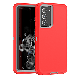 Heavy Duty Case for Galaxy S20 FE (RED & GRAY) (Only Ground Shipping)