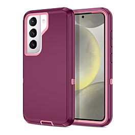 Heavy Duty Case for Galaxy S21 (MAROON & PINK) (Only Ground Shipping)