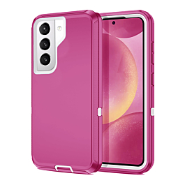 Heavy Duty Case for Galaxy S21 (HOT PINK & WHITE) (Only Ground Shipping)