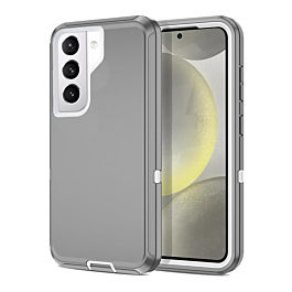 Heavy Duty Case for Galaxy S21 FE (DARK GRAY & WHITE) (Only Ground Shipping)