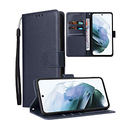 Galaxy S21 Plus 5G Leather Wallet Case with Card Slot - DARK BLUE (Only Ground Shipping)