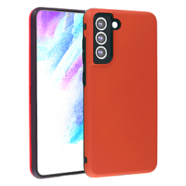 Full Cover New Design Silicone Case - RED for Galaxy S21 Plus (Only Ground Shipping)