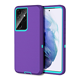 Heavy Duty Case for Galaxy S21 Ultra (PURPLE & TEAL) (Only Ground Shipping)