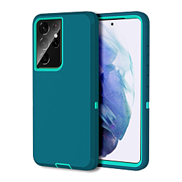 Heavy Duty Case for Galaxy S21 Ultra (TEAL) (Only Ground Shipping) 