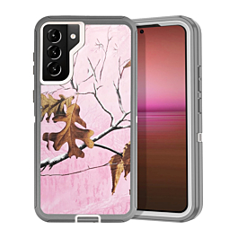 Heavy Duty Case for Galaxy S22 (CAMO PINK) (Only Ground Shipping)