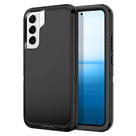 Heavy Duty Case for Galaxy S22 Plus (BLACK) (Only Ground Shipping)