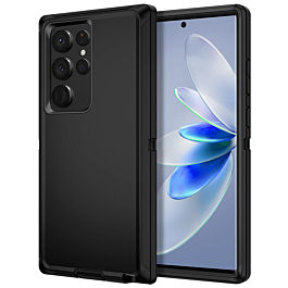 Heavy Duty Case for Galaxy S22 Ultra (BLACK) (Only Ground Shipping)