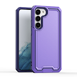 Slim Non-Slip Transparent Matte Case - PURPLE for Galaxy S23 (Only Ground Shipping)