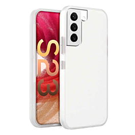Galaxy S23 Hard PC Rear / Soft TPU Colorful Border Case - CLEAR (Only Ground Shipping)