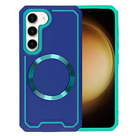 Galaxy S23 Slim Non-Slip Transparent Matte Wireless Charging Case - BLUE (Only Ground Shipping)