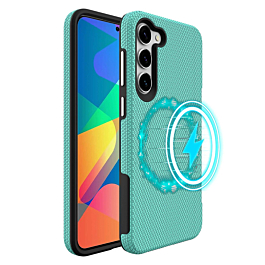 Galaxy S23 Wireless Charger Dual Layer Case - TEAL (Only Ground Shipping)