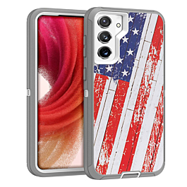 Heavy Duty Case for Galaxy S23 Plus (US FLAG) (Only Ground Shipping)