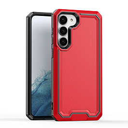Slim Non-Slip Transparent Matte Case - RED for Galaxy S23 Plus (Only Ground Shipping)