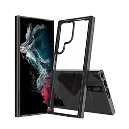 Galaxy S22 Ultra / S23 Ultra Hybrid Case with Air Cushion Technology - BLACK (Only Ground Shipping)