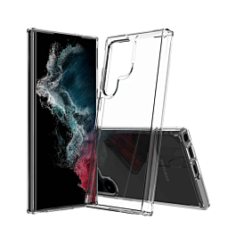 Galaxy S23 Ultra Hybrid Case with Air Cushion Technology - CLEAR (Only Ground Shipping)