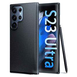 Galaxy S23 Ultra Shock Absorption Protective Dual Layer Case - BLACK (Only Ground Shipping)