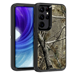 Heavy Duty Case for Galaxy S23 Ultra (CAMO BLACK) (Only Ground Shipping)