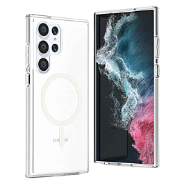 Galaxy S23 Ultra Wireless Charging Soft Clear Case (Full Bottom Close) (Only Ground Shipping)